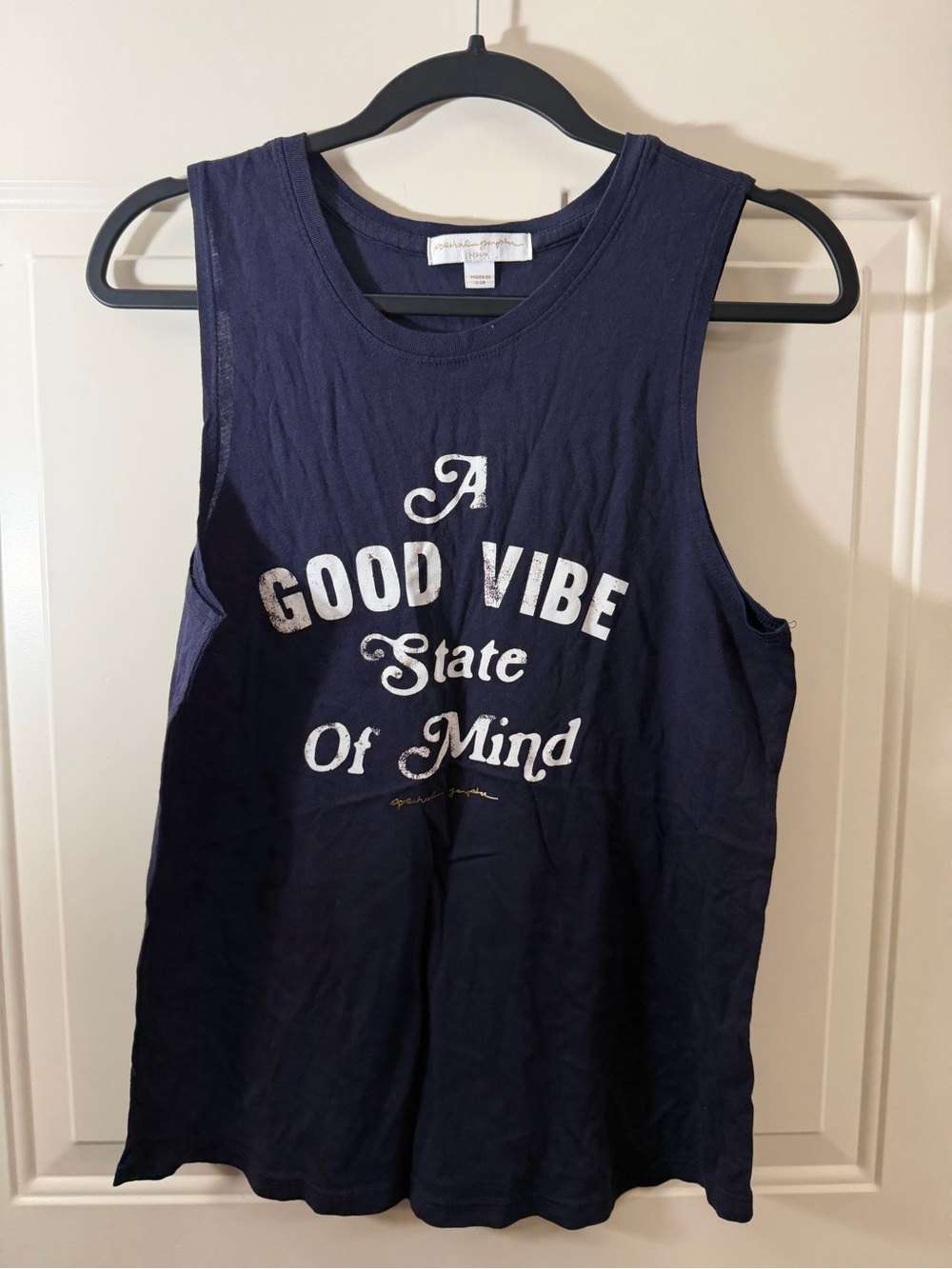 Spiritual Gangster Good Vibe State of Mind Muscle Tank Women’s Medium NWOT 0113